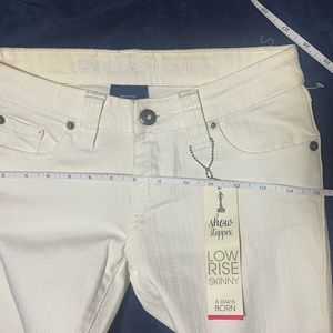 Wet Seal jeans,Blue Asphalt, White 0L